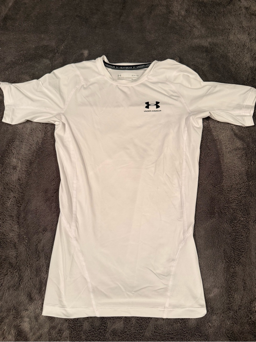 Under Armour White Short-Sleeve Compression Shirt
